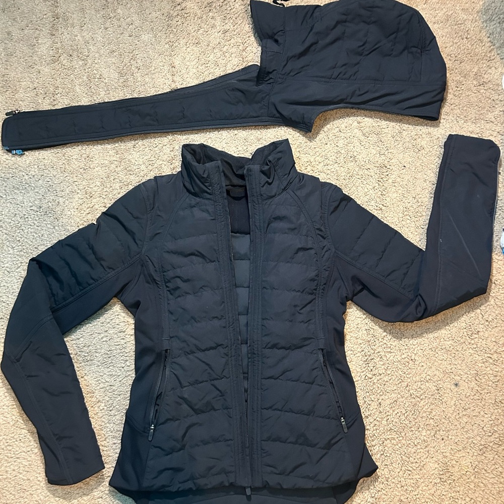 Lululemon Women's Black Hooded Jacket - Picture 7 of 10